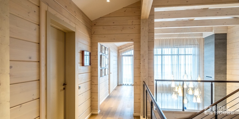 Изысканный двухэтажный дом из клееного бруса по проекту Австрия v3 - фото 15 на сайте Holz House